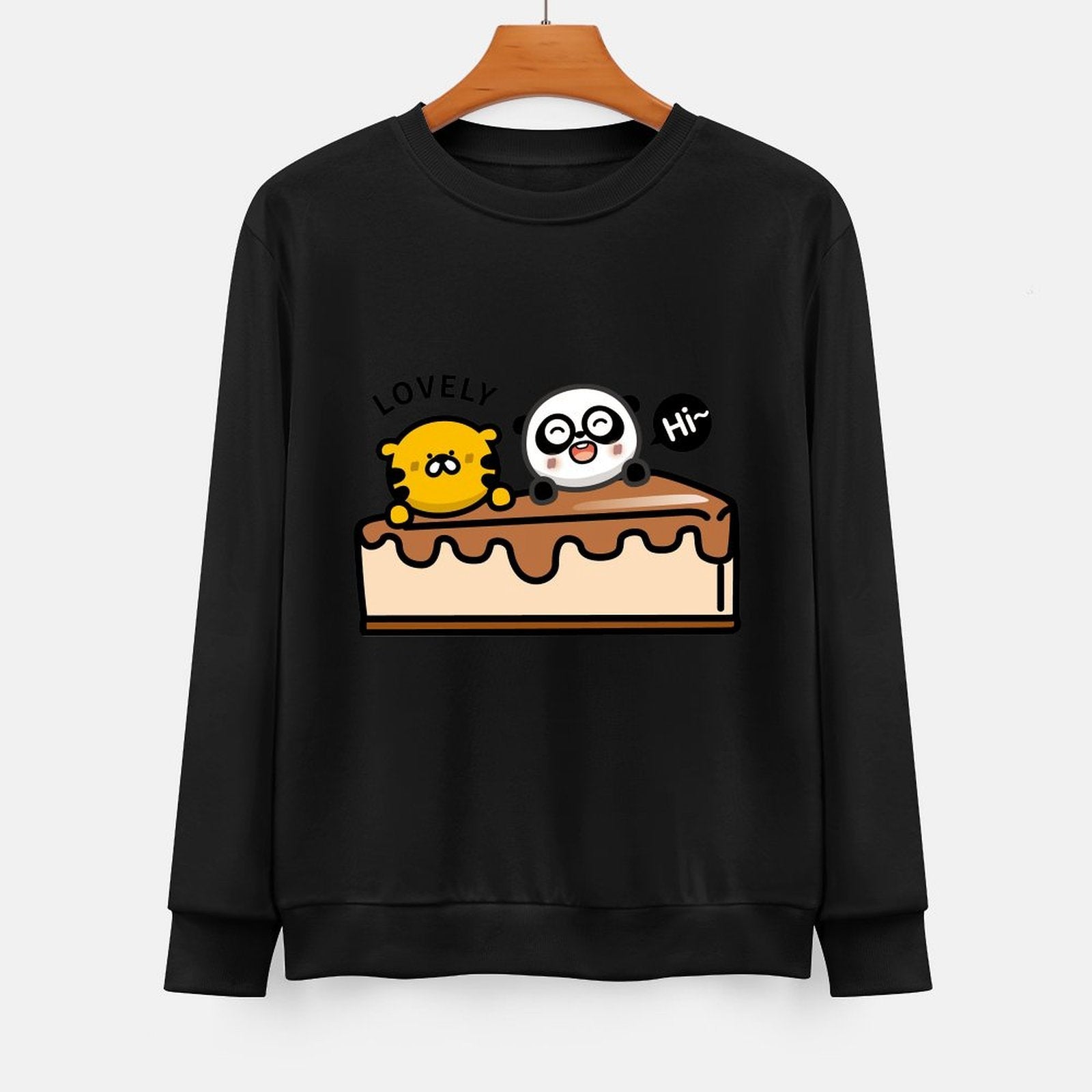 Front Patterned Long Sleeve TopPremiumSeries Logo-Ready